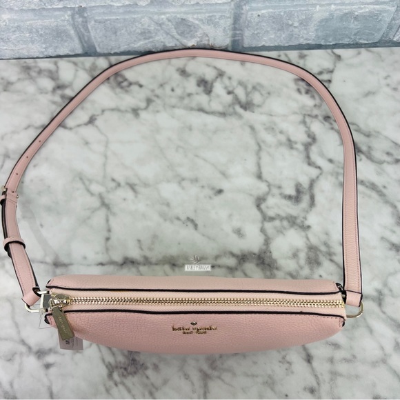 Kate Spade Leila Triple Gusset Crossbody In Rose Smoke - Picture 5 of 11